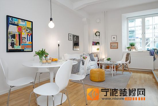 40平米开放式北欧家居设计