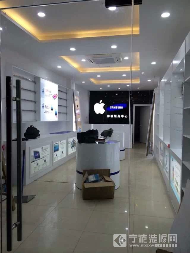 苹果手机专卖店装修完毕可以正式营业了