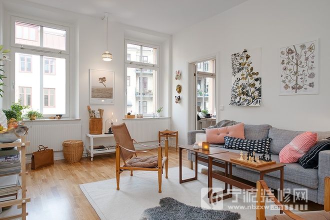 54平米樱花粉阳光住宅