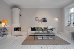 宽敞舒适的80平米白色北欧三居