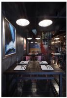 慈溪慈园个性西餐厅装修完工实景拍摄 大师精品设计绝对赞一个