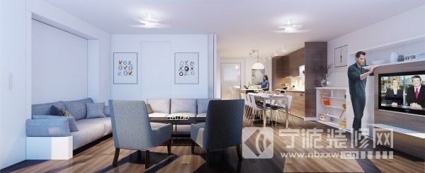 可供多人聚会活动的变形迷你公寓