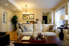 泰诚装饰128平美式风格实景样板房