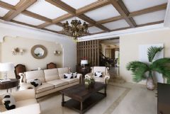 元洲装饰238平米美式风格装修案例