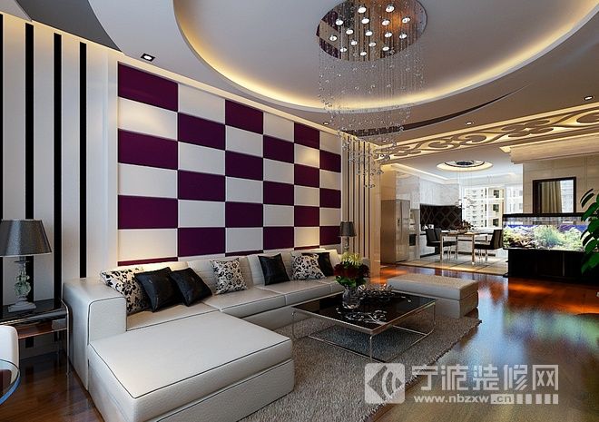 100平米美观时尚三居室