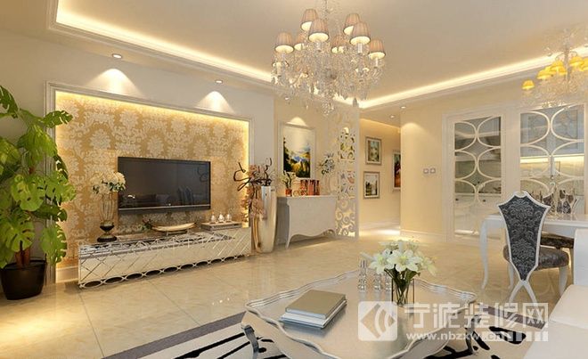 96平米奢华浪漫欧式风格三居