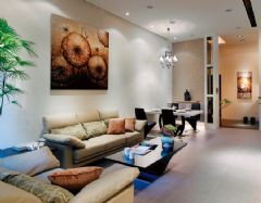 绽放魅力 中性色调时尚复式家居