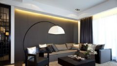 宁波装修样板房：低调绅士105平现代居室