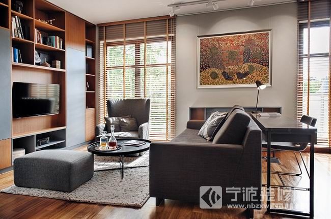 62平米原木质感现代家居设计