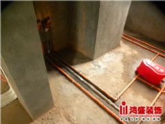 虹桥小区水电验收现场拍摄照片——鸿盛装饰