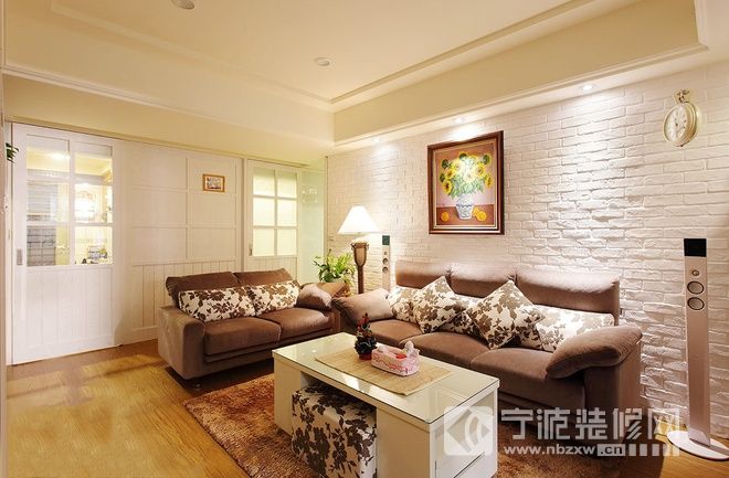 宁波庄桥广厦怡庭70平米现代乡村风格小宅