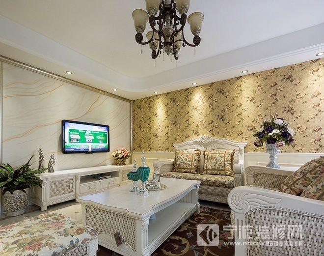 皇家御都87平米小清新田园混搭风二居