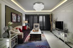 兰亭绿源120平米去繁从简欧式三居