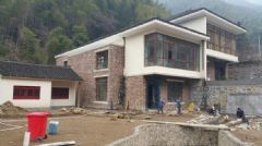 慈溪鼎峰装饰余姚四明山休闲度假私人别墅施工现场
