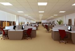 办公装修案例 简洁协调是关键