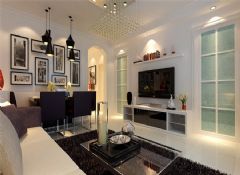 90平二居现代装修案例