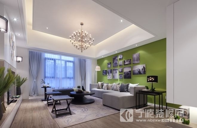 江南华庭130平米现代简约风格样板房