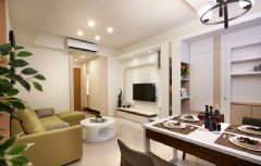 华城花园名悦公馆66平米混搭清新两居室