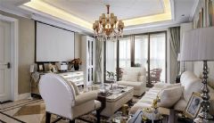 宁波案例欣赏-君悦花园265平米美式四居