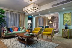 卡纳湖谷380平米现代复古混搭别墅