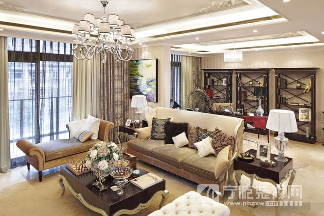 香榭丽舍160平米欧式现代混搭风三居