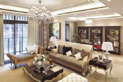 香榭丽舍160平米欧式现代混搭风三居