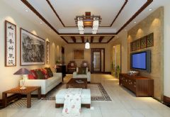 恒威君澜上府217平米新中式风格设计