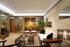 半岛华府347平米中式古典风格别墅