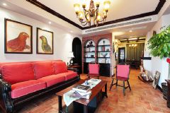 东都华庭103平米个性中式复古雅居