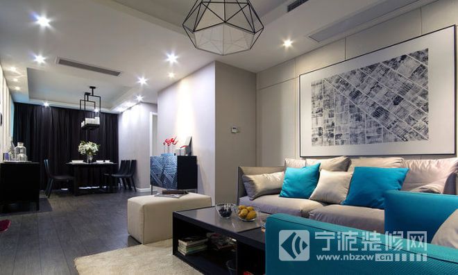 青林湾三期117平米现代简约三居欣赏