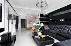 亲亲家园109平米黑白灰经典案例