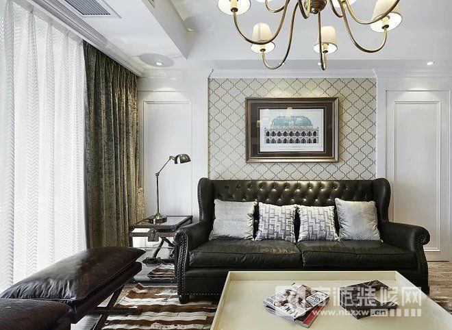 银河湾89平米现代美式风格二居室