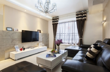 83平银亿上上城简约两居美家装修案例