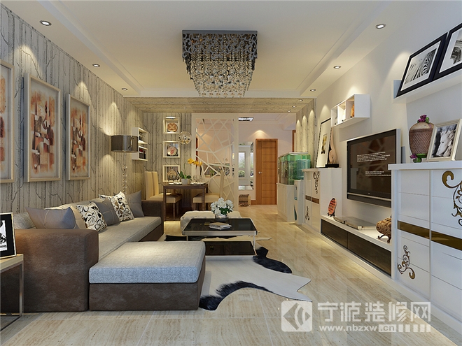 140平三居现代风装修案例