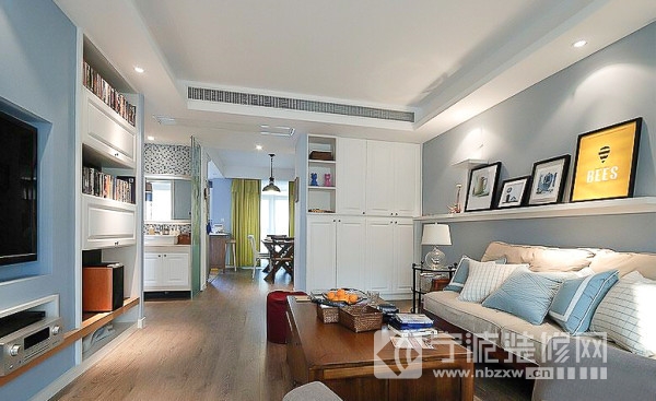 90平现代简约装修效果图