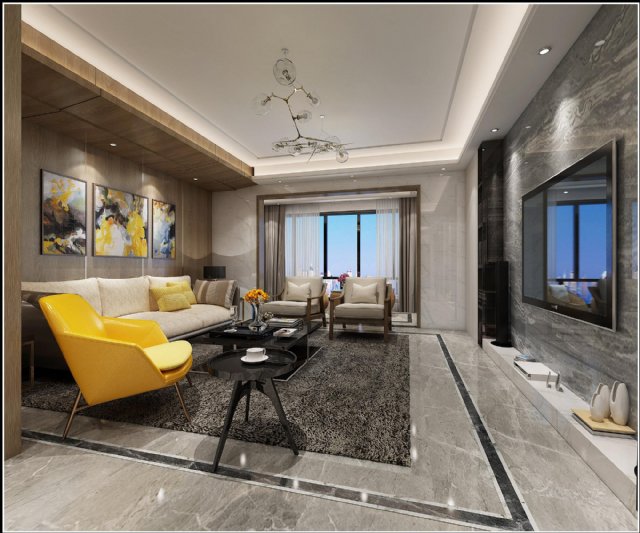 装修风格效果图 | 客厅带阳台，宽敞明亮有感觉
